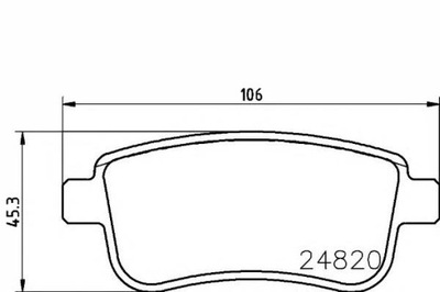 TEXTAR TRINKELĖS STABDŽIŲ RENAULT GAL. MEGANE 08- STABD. 