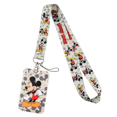 YQ317 Mickey Mouse Lanyard Pooh Bear Phone Rope Toy Story ID Card Badge 