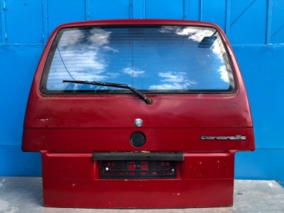 Vw transporter t4 caravelle крышка багажника багажника задняя задняя стекло фото №1