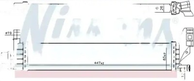 Радіатор води 606793 nissens dacia renault фото №1