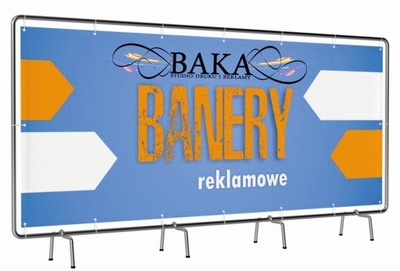 BANER REKLAMOWY 200X100cm 2x1m SZYLD DRUK PREMIUM