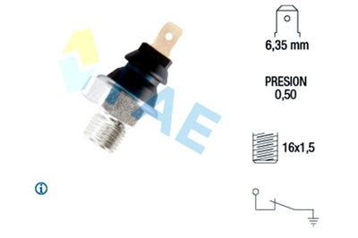 FAE SENSOR DE PRESIÓN ACEITES CITROEN AX BERLINGO BERLINGO MINIVAN BX  