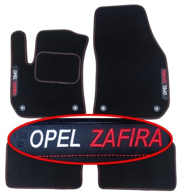 OPEL ZAFIRA B DE 2005-2011 ALFOMBRILLAS DE FELPA PARA AUTO HAFT  