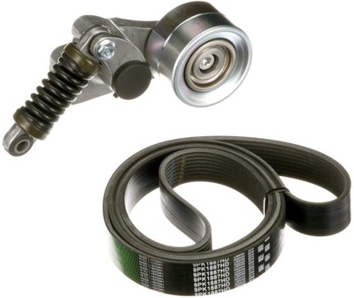 Набір ремінь поліклиновий mercedes actros actros mp2 mp3 om541.920-om542. фото №1