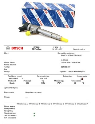 ĮPURŠKIKLIAI 0445110276 BOSCH OPEL SUZUKI ALFA FIAT 1.9 