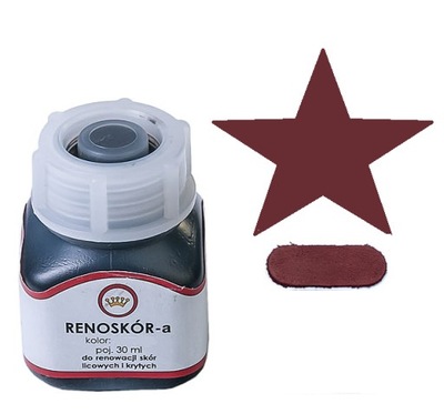 FARBA LAKIER DO SKÓR SKÓRY RENOSKÓR wiśniowy