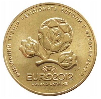 Ukraina 1 Hrywna 2012 rok EURO 2012