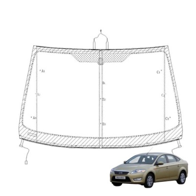 Стекло лобовое ford mondeo 3 2007- 1821604 фото №1