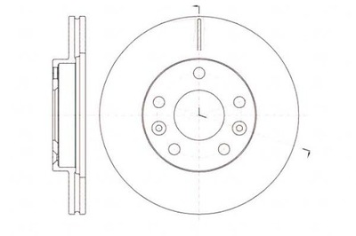 ДИСКИ ТОРМОЗНЫЕ ТОРМОЗНЫЕ 2 ШТУКИ 269X22.5 V 5-OTW DACIA DUSTE