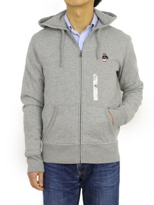 RALPH LAUREN FULL ZIP HOODIE FLEECE SWEATSHIRT JACKET.ROZ- M