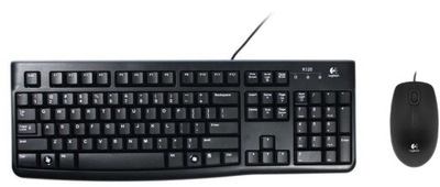 Logitech zestaw klawiatura K120 + mysz B100