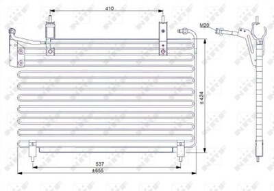 NRF 35071 РАДИАТОР КОНДИЦИОНЕРА