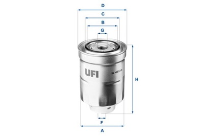 UFI FILTRO COMBUSTIBLES MITSUBISHI ASX 1.8 DI-D 10> UFI  