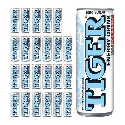 Tiger Zero Napój Energy Drink Bez Cukru 24x250ml