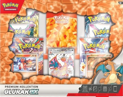 Kolekcjonerska gra karciana Pokémon Kolekcja premium Glurak-ex [DE] 52B157