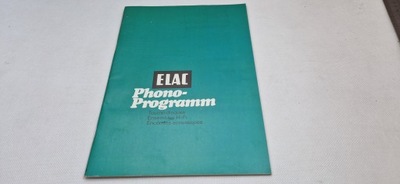 ELAC PHONO-PROGRAMM STARY PROSPEKT REKLAMOWY