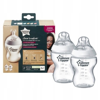 Tommee Tippee Butelka Closer to nature 260ml 2szt