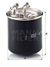 MANN-FILTER FILTRO COMBUSTIBLES WK820/2X  