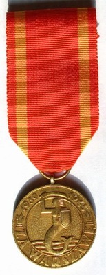 Medal Za Warszawę RP 1939-1945 IIWW PIĘKNY STAN!!!