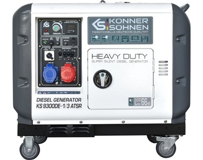 Generator dieslowski KS 9300DE-1/3 ATSR 230V / 400 V 6.0 kW / 7.5 kW