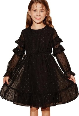 Elegancka sukienka dla dziewczynki 7 lat, rozm. 122-128