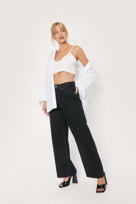 NASTY GAL PETITE JEANSY DAMSKIE CZARNE 42 YFP