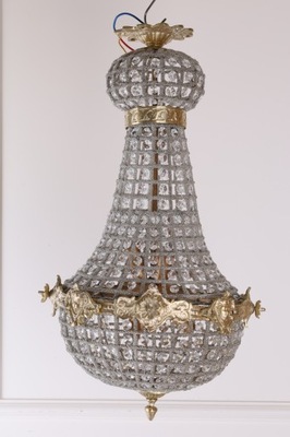 KRYSZTAŁOWA -LAMPA gruszka - ŻYRANDOL -65 X 30 cm