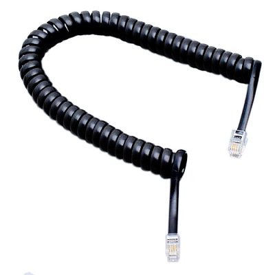 1 x kabel telefoniczny Kabel Długości Czarny 6,5