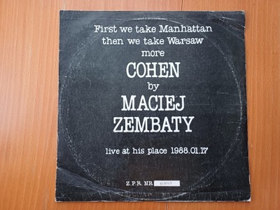 Maciej Zembaty – First We Take Manhattan Then We Take Warsaw