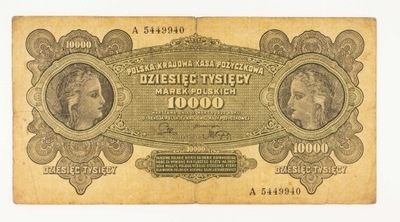 10000 MAREK POLSKICH 1922 ROK SERJA A st.3