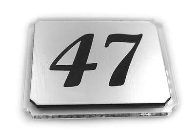 numer NUMEREK tabliczka z numerem na pleksi NA DRZWI hotel dom klub 6x5