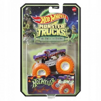 Hot Wheels Monster Trucks Glow in the Dark Hotweiler HRB07 HCB50