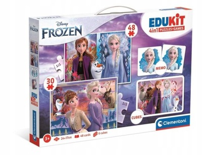 EDUKIT 4w1 Kraina Lodu Clementoni