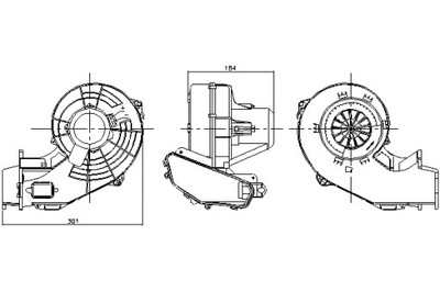 NISSENS VENTILADOR SOPLADORES OPEL MERIVA A 1.3D-1.8 05.03-05.10  