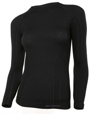 LS12810 BRUBECK Koszulka damska ACTIVE WOOL R. L