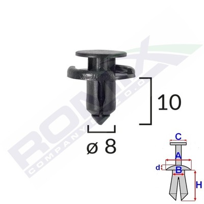 REMACHE TAPICERSKA DE COLECTOR ROMIX C10077 1 PIEZA  