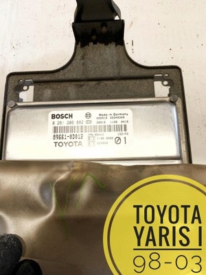 TOYOTA YARIS 1.0B 89661-0D012 0261206882 COMPUTADOR  