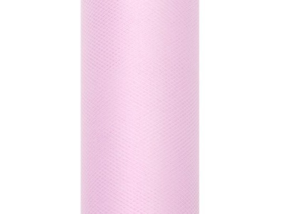 Tiul różowy dekoracyjny na rolce 15 cm 9 metrów
