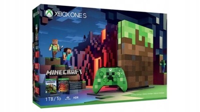 Konsola Microsoft Xbox One S 1TB Minecraft Limited Edition NOWA UNIKAT