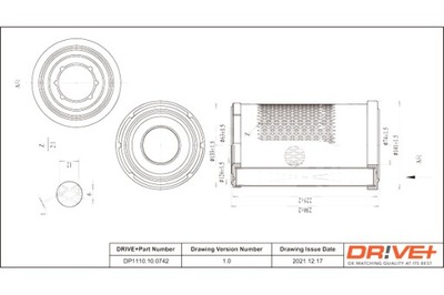 DRIVE+ FILTRO AIRE NISSAN 2.5D 02-10 PICK UP  