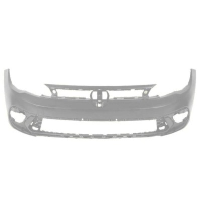 Бампер vw polo vi 06.2017- белый фото №1