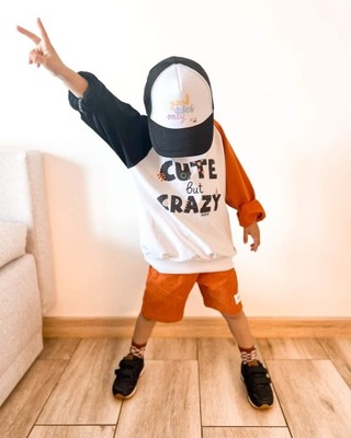 BLUZA FUN KIDS CUTE BUT CRAZY 116/122 PL