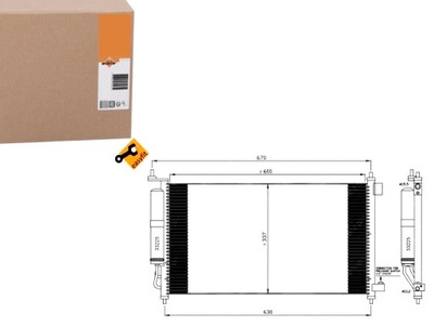 CONDENSADOR DE ACONDICIONADOR NISSAN MICRA NOTE 03- NRF  