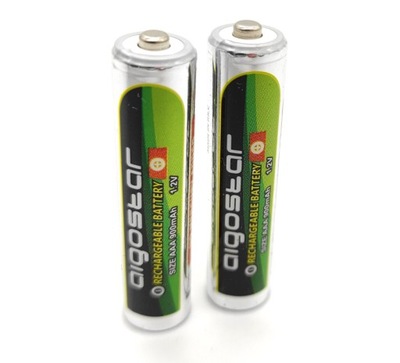 2x Baterie Akumulatorki AAA Aigostar 900mAh