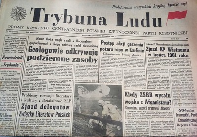 Gazeta stara z PRL Trybuna Ludu 26 XII 1980 rok