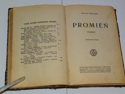 PROMIEŃ STEFAN ŻEROMSKI 1914