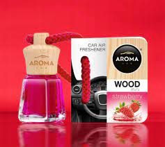 Aroma car WOODStrawberry TRUSKAWKOWY ZAPACH