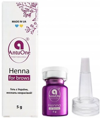 Henna pudrowa do brwi AntuOne ciemny szatyn 5g