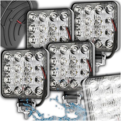 HALÓGENO IP 65 FARO EN FUNCIONAMIENTO RETROVISOR FAROS DIOPARA LUMINOSO LED 12V PARA CIAGNIKA TRAKTORA  