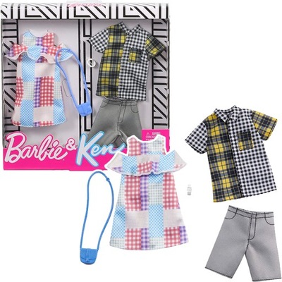 Ubranka dla lalek Barbie i Kena modny zestaw 2pak